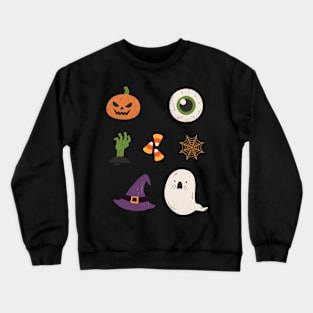 Halloween | Candy Corn | Ghost | Gift for Halloween Fans Crewneck Sweatshirt
